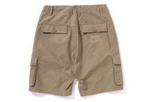 BAPE BLACK CROSS STITCHED ARMY SHORTS