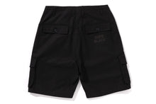 BAPE BLACK CROSS STITCHED ARMY SHORTS