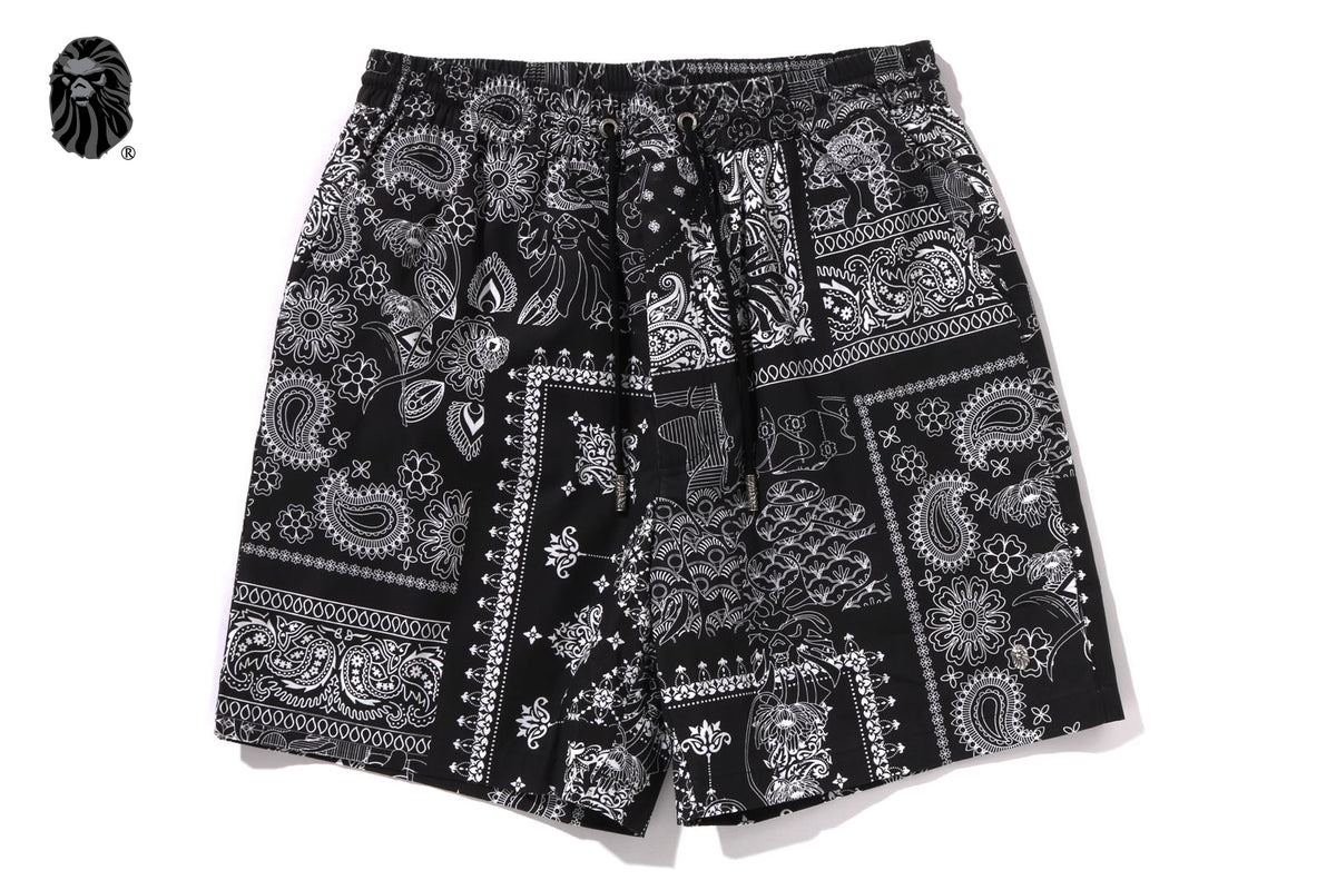 パンツ BAPE BLACK BORO PAISLEY CAMP SHORTS 001SPL301329_BLK_A_1200x.jpg?v