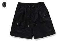BAPE BLACK NYLON SHORTS