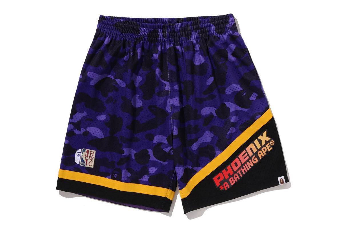 BAPE X M&N NBA 】PHOENIX SUNS SWINGMAN SHORTS | bape.com