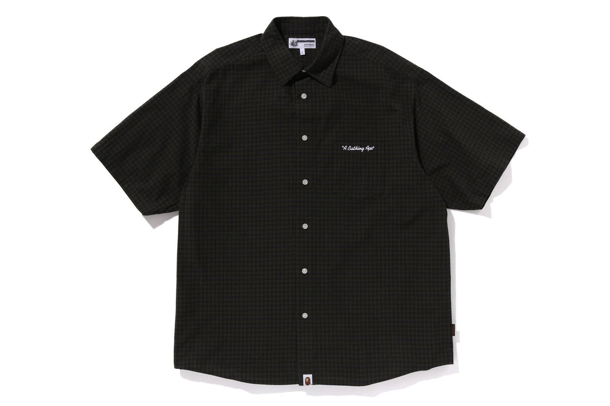 APE HEAD ONE POINT CHECK S/S SHIRT | bape.com