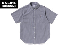 ONE POINT STRIPE BD SHIRT