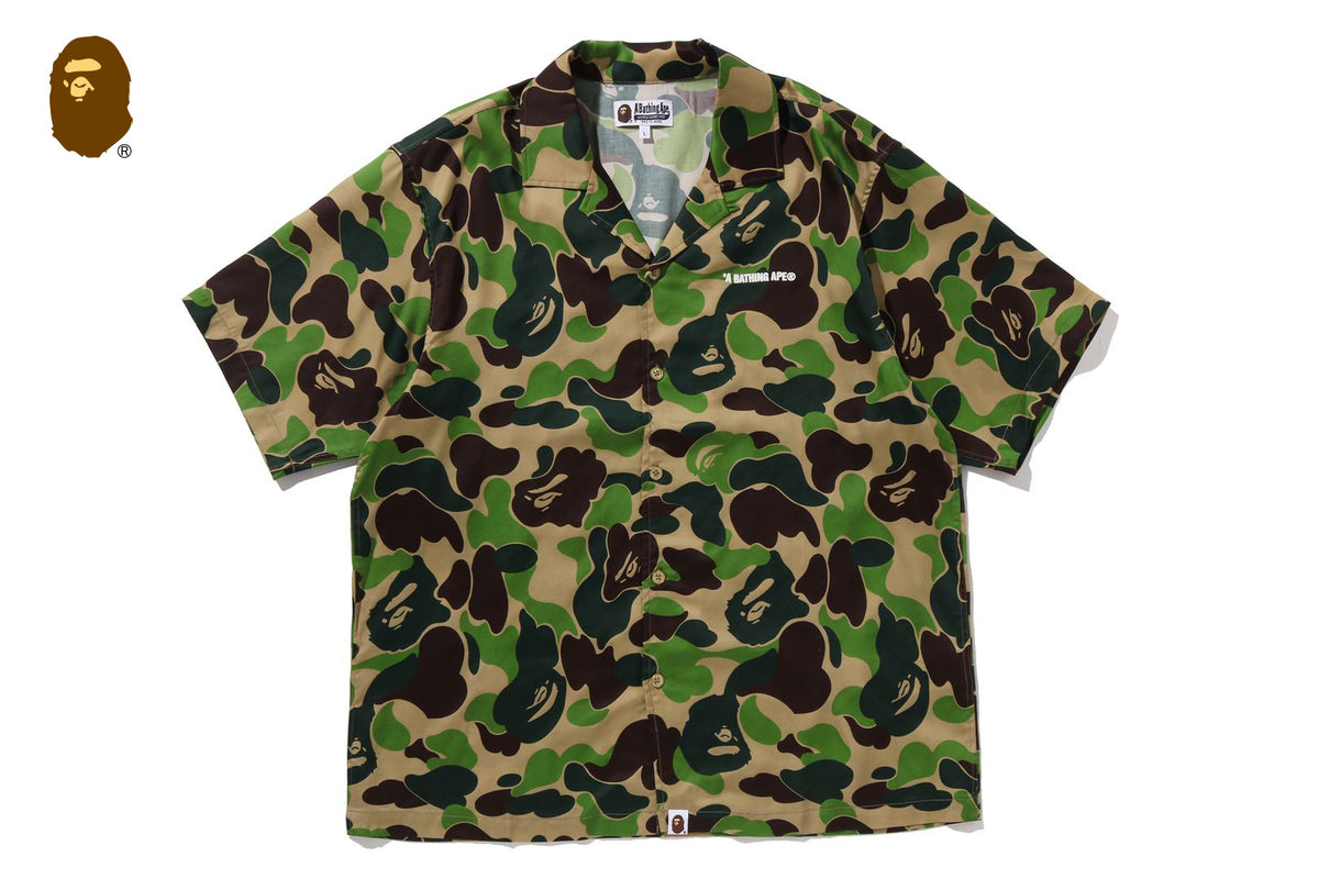 ABC CAMO OPEN COLLAR SS SHIRT | bape.com