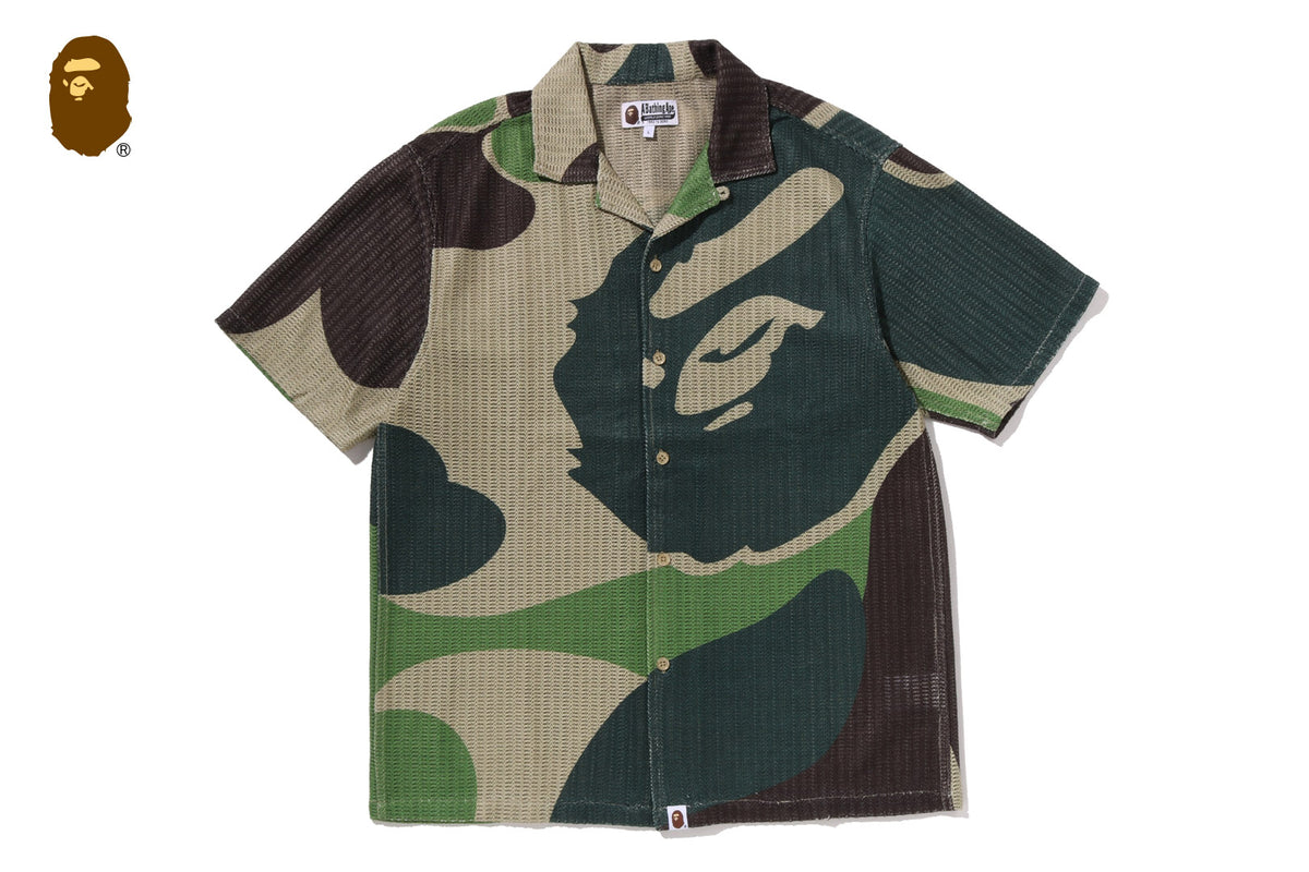 A Bathing Ape カモフラージュメッシュシャツ XXL MEGA ABC CAMO MESH SHIRT | bape.com
