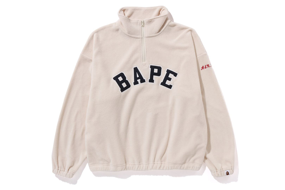 BAPE FLEECE HALF ZIP