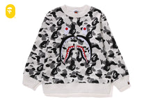 ABC CAMO SHARK PATCH CREWNECK