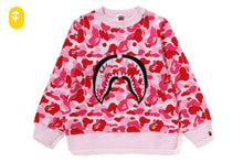 ABC CAMO SHARK PATCH CREWNECK