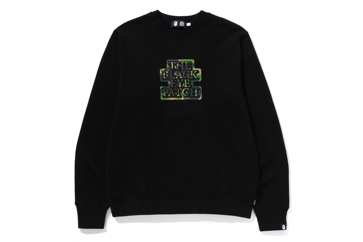 【 BAPE X BLACK EYE PATCH 】CREWNECK SWEAT