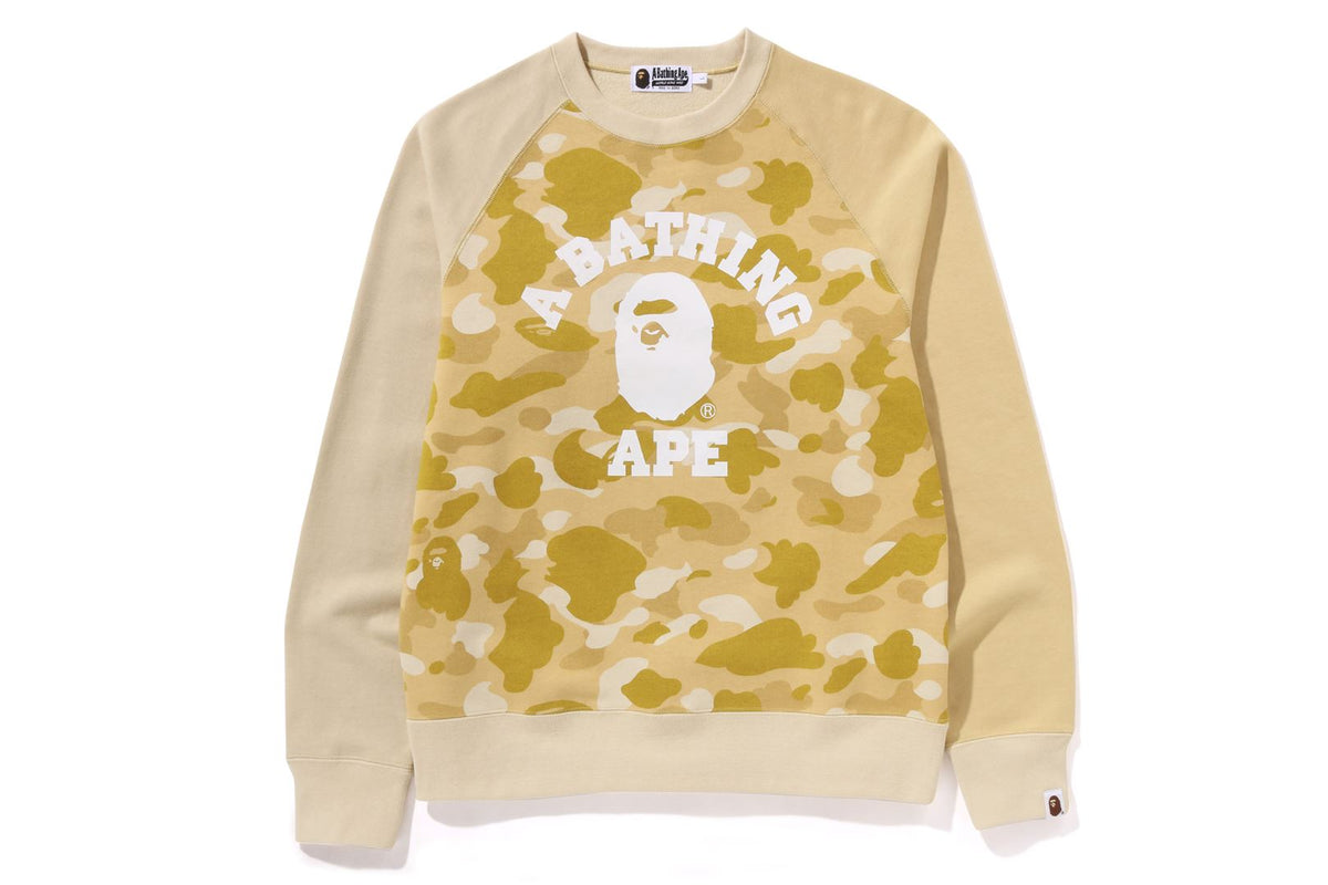 COLOR CAMO COLLEGE CREWNECK | bape.com