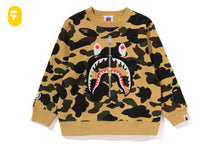 1ST CAMO SHARK CREWNECK SWEATSHIRT