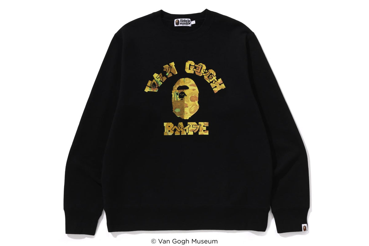 ★ゴッホコラボ★BAPE X VGM COLLEGE CREWNECK ひまわり 001SWL231906_BKD_A_1200x.jpg?v