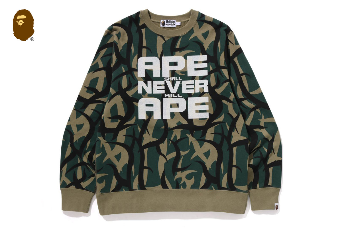 【A BATHING APE】TRIAL CAMO CREWNECK SWEATSHIRT スウェット TRIAL CAMO CREWNECK SWEATSHIRT | bape.com