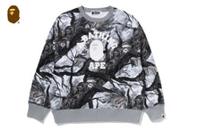 TREE EDGE CAMO COLLEGE RELAXED FIT CREWNECK SWEATSHIRT #2