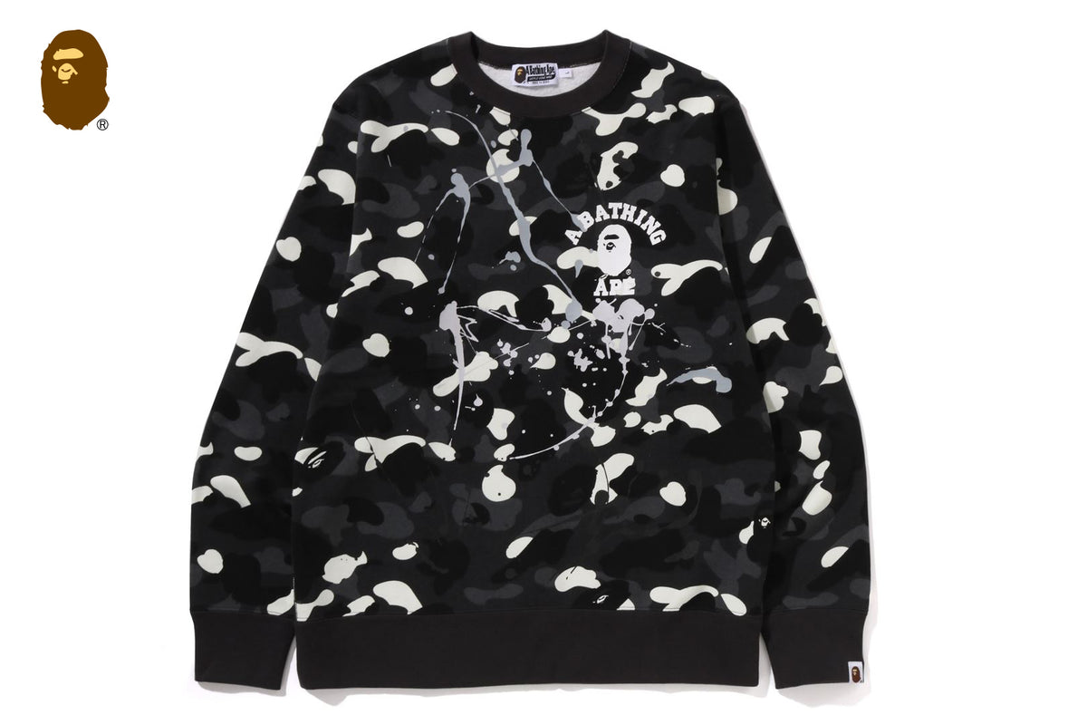CITY CAMO PAINTING CREWNECK SWEATSHIRT | bape.com