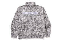 WILD LEOPARD PATTERN RELAXED FIT HALF ZIP SWEATSHIRT