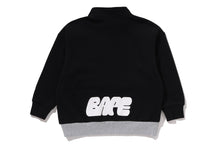 BAPE RELAXED FIT HALF ZIP SWEATSHIRT