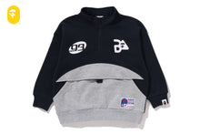 BAPE RELAXED FIT HALF ZIP SWEATSHIRT