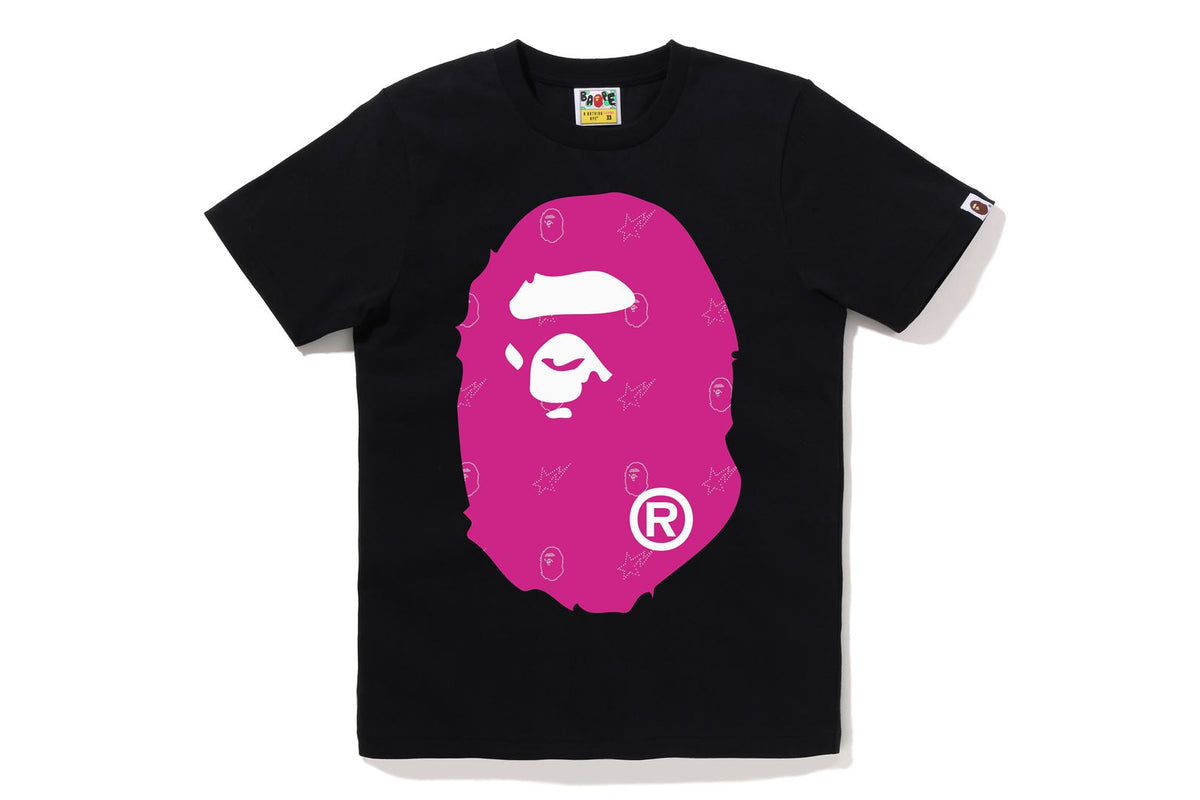 CRYSTAL BAPE BIG APE HEAD TEE | bape.com