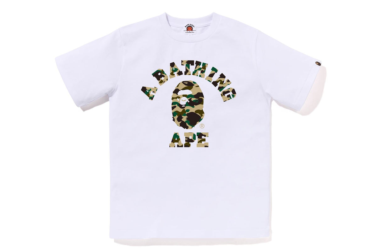 1ST CAMO COLLEGE TEE | bape.com