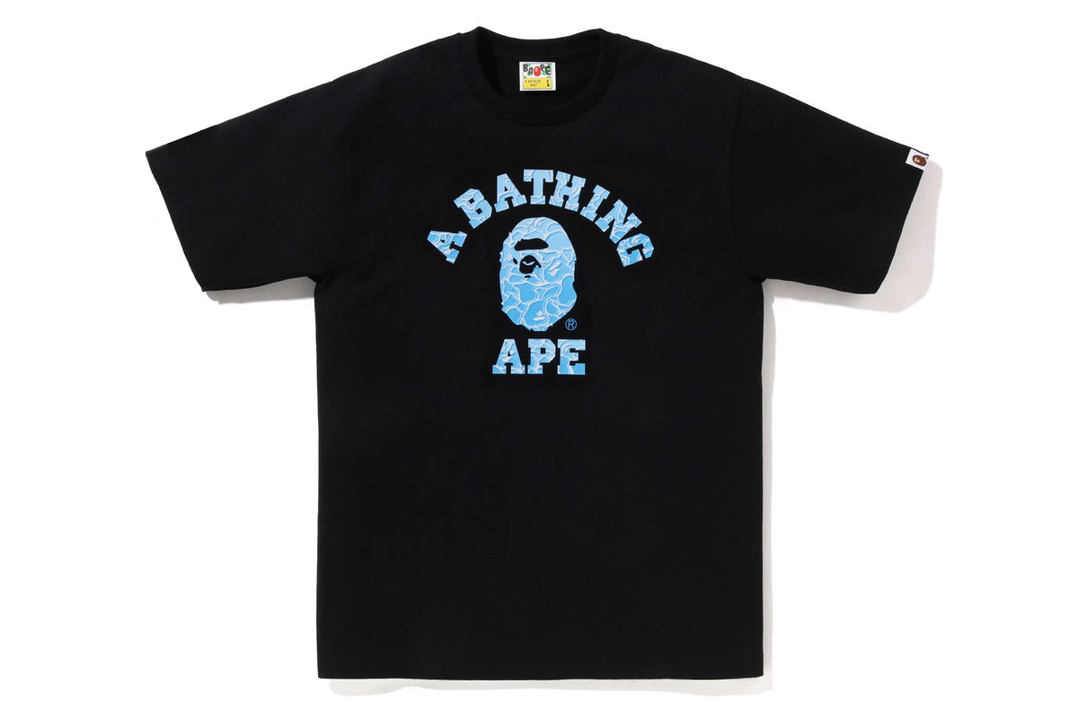 A BATHING APE Large deals 1st camo college green black tee