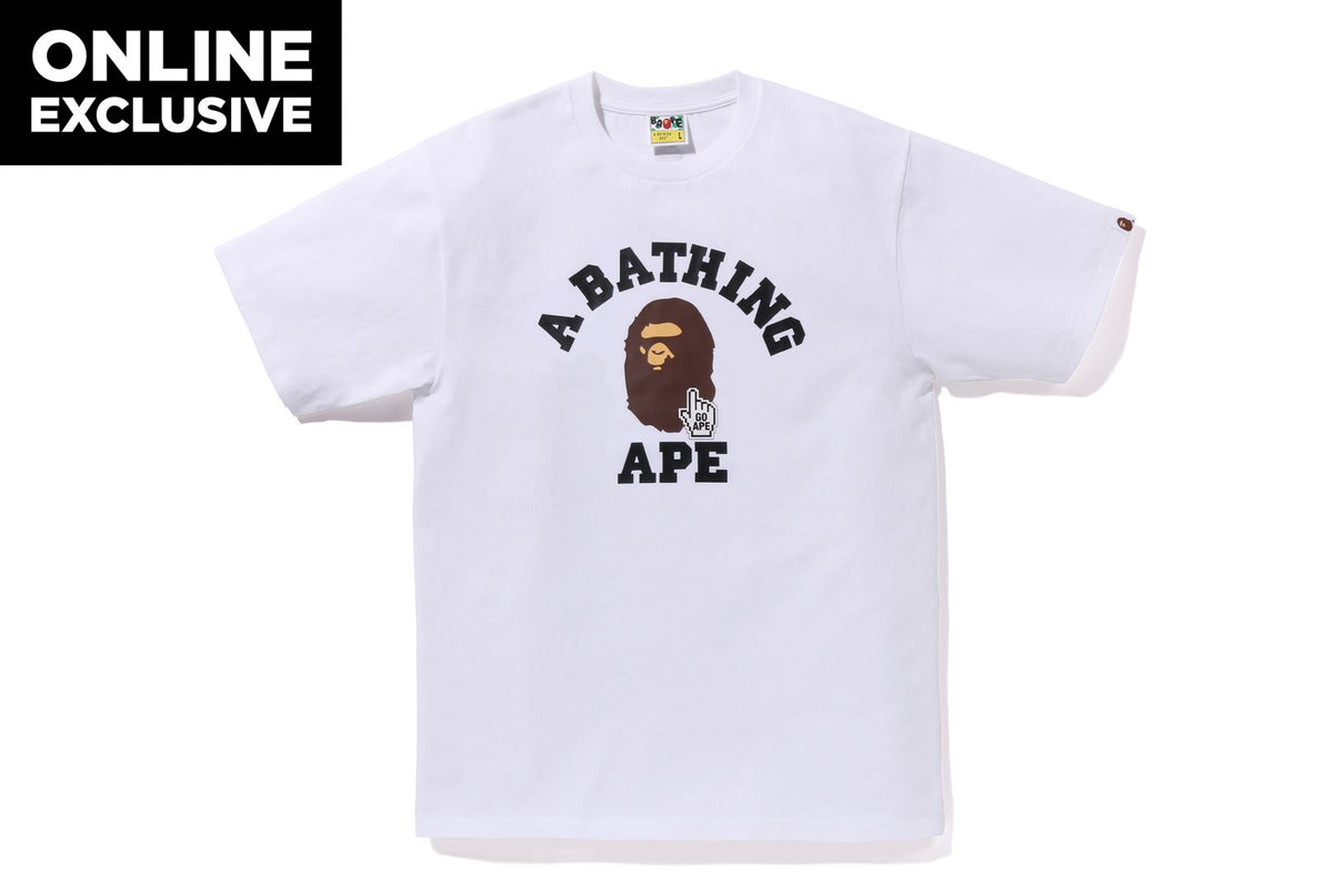 GO APE POINTER COLLEGE TEE BAPEC | bape.com