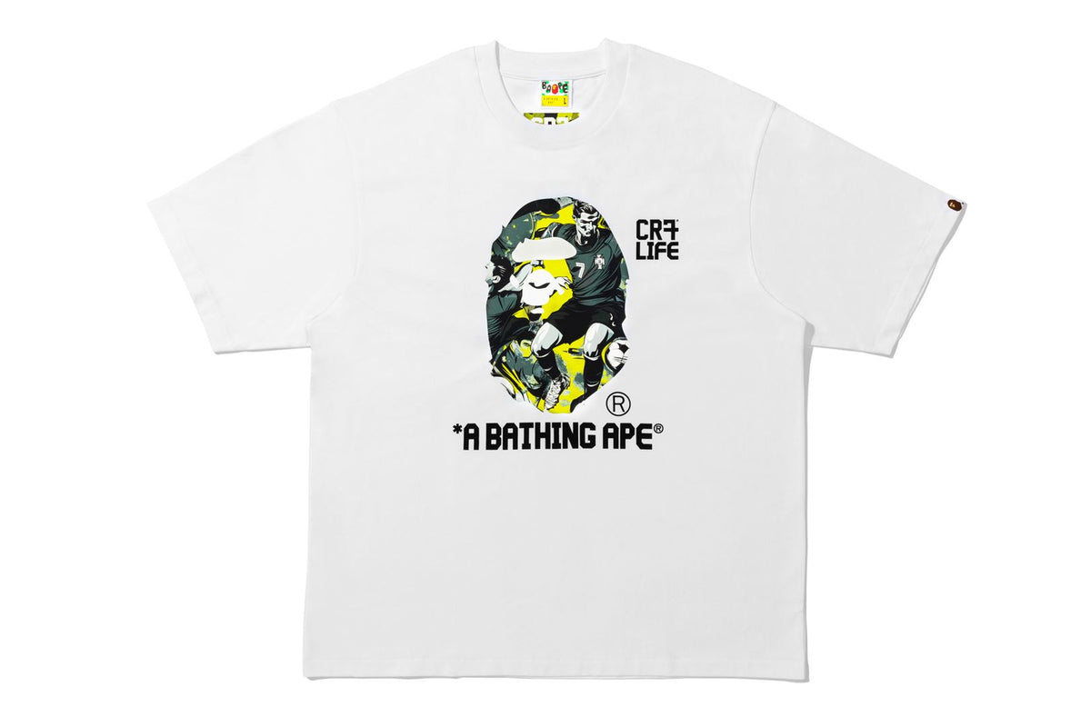 BAPE X CR7 】LIFE GRAPHIC A BATHING APE RELAXED FIT TEE #1 | bape.com