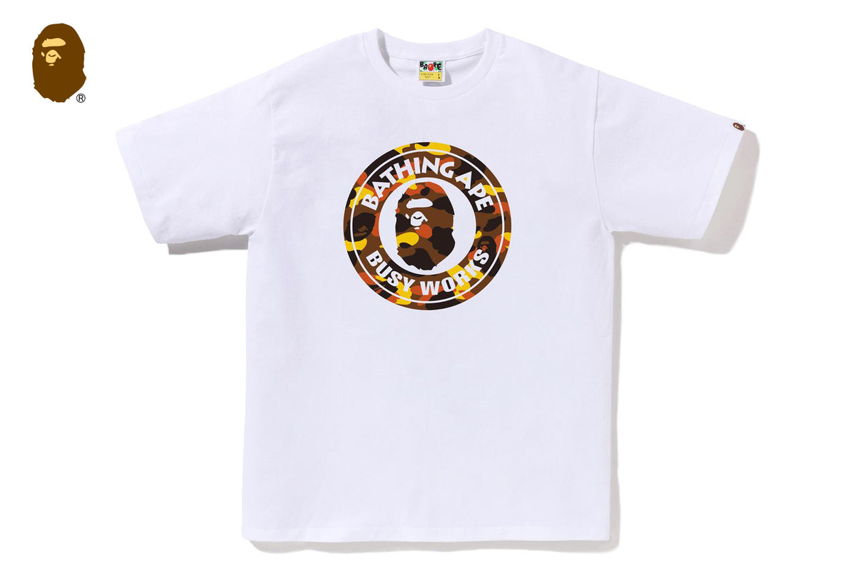 [BAPE]PALM TREE CAMO BUSY WORKS STA RELAXED TEE 要在庫確認 A BATHING APE® Palm Tree Camo Busy Works STA Relaxed Fit Tee