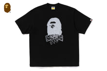 HAND DRAWN APE HEAD RELAXED FIT TEE