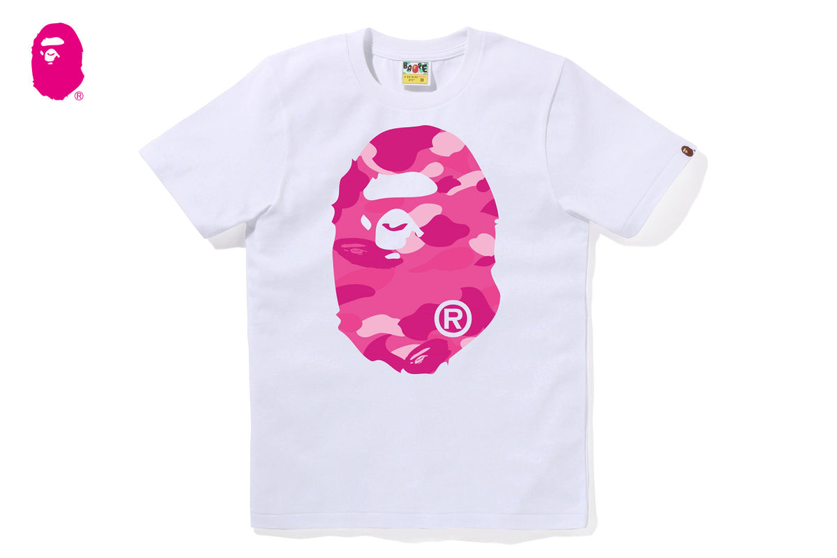 COLOR CAMO BIG APE HEAD TEE | bape.com