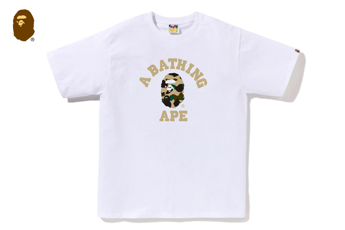 1ST CAMO COLLEGE TEE | bape.com