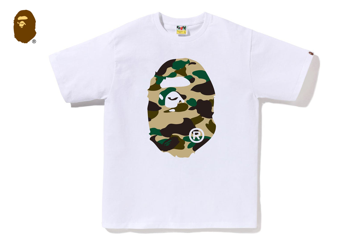 1ST CAMO BIG APE HEAD TEE | bape.com