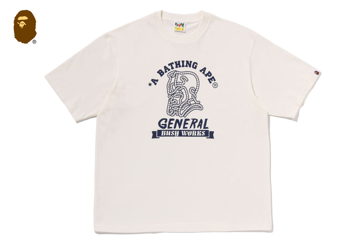 APE GENERAL COLLEGE RELAXED FIT TEE | bape.com