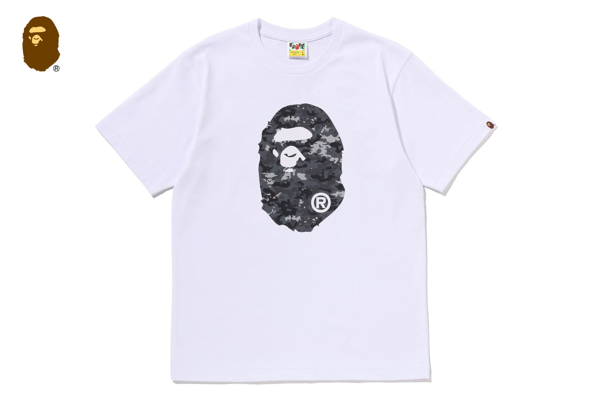 BAPE 迷彩 ボタンアップ Tシャツ MULTI PIXEL CAMO APE HEAD TEE | bape.com