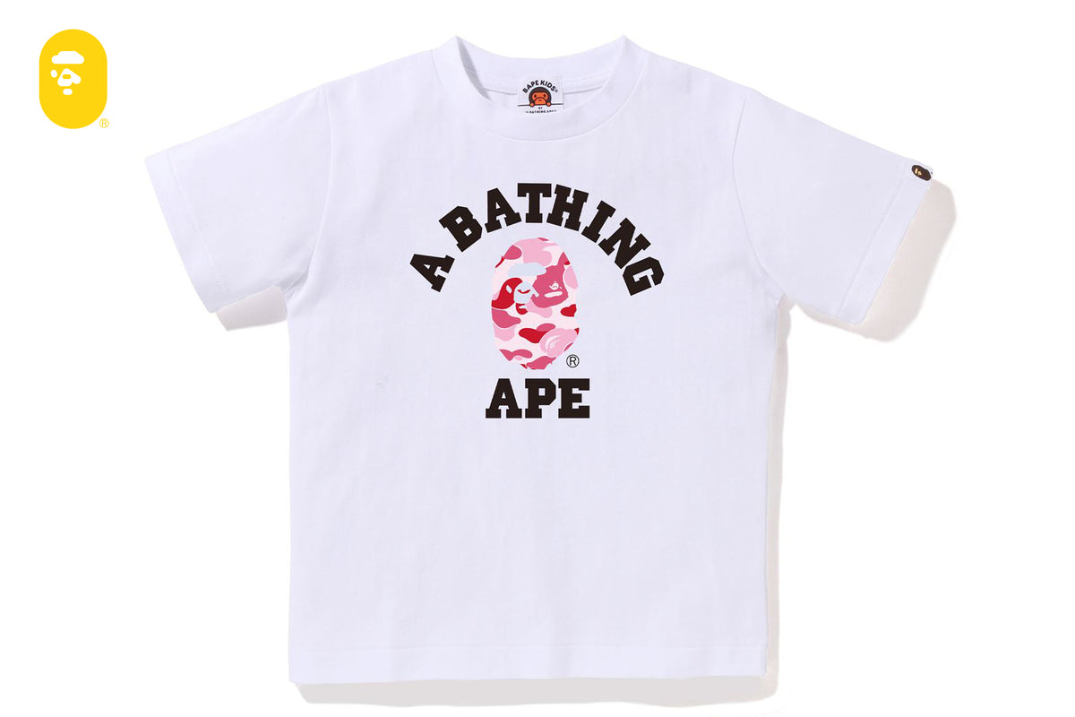 ABC CAMO COLLEGE TEE | bape.com