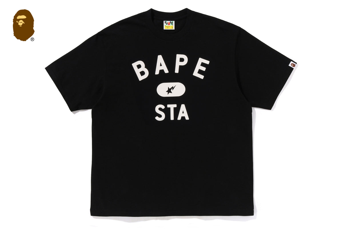トップス A BATHING APE BAPE STA L/S Tee Black BAPE STA COLLEGE RELAXED FIT TEE #2 | bape.com