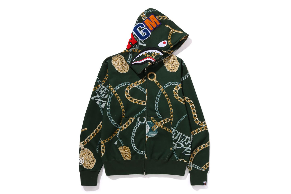 BAPE JEWELS SHARK FULL ZIP HOODIE | bape.com