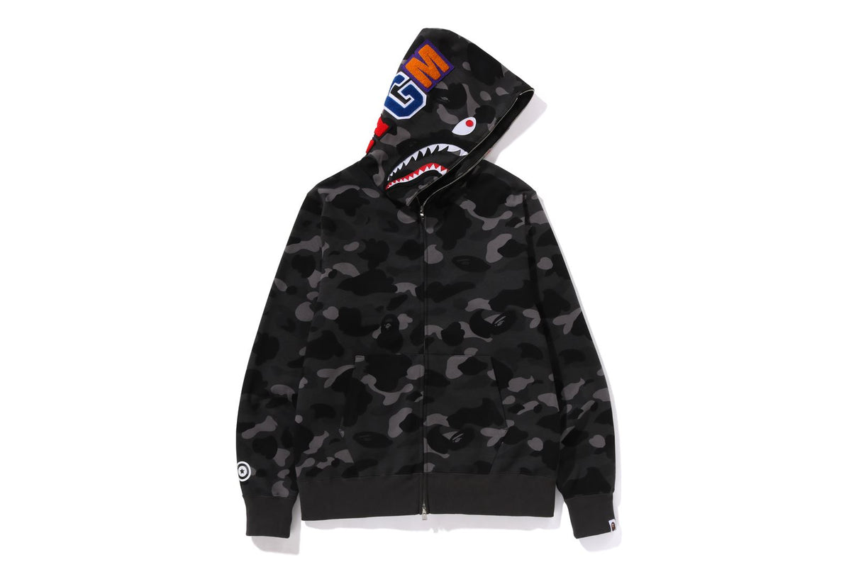 COLOR CAMO SHARK FULL ZIP HOODIE | bape.com