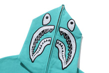 HAND DRAWN FACE RELAXED FIT SHARK FULL ZIP HOODIE