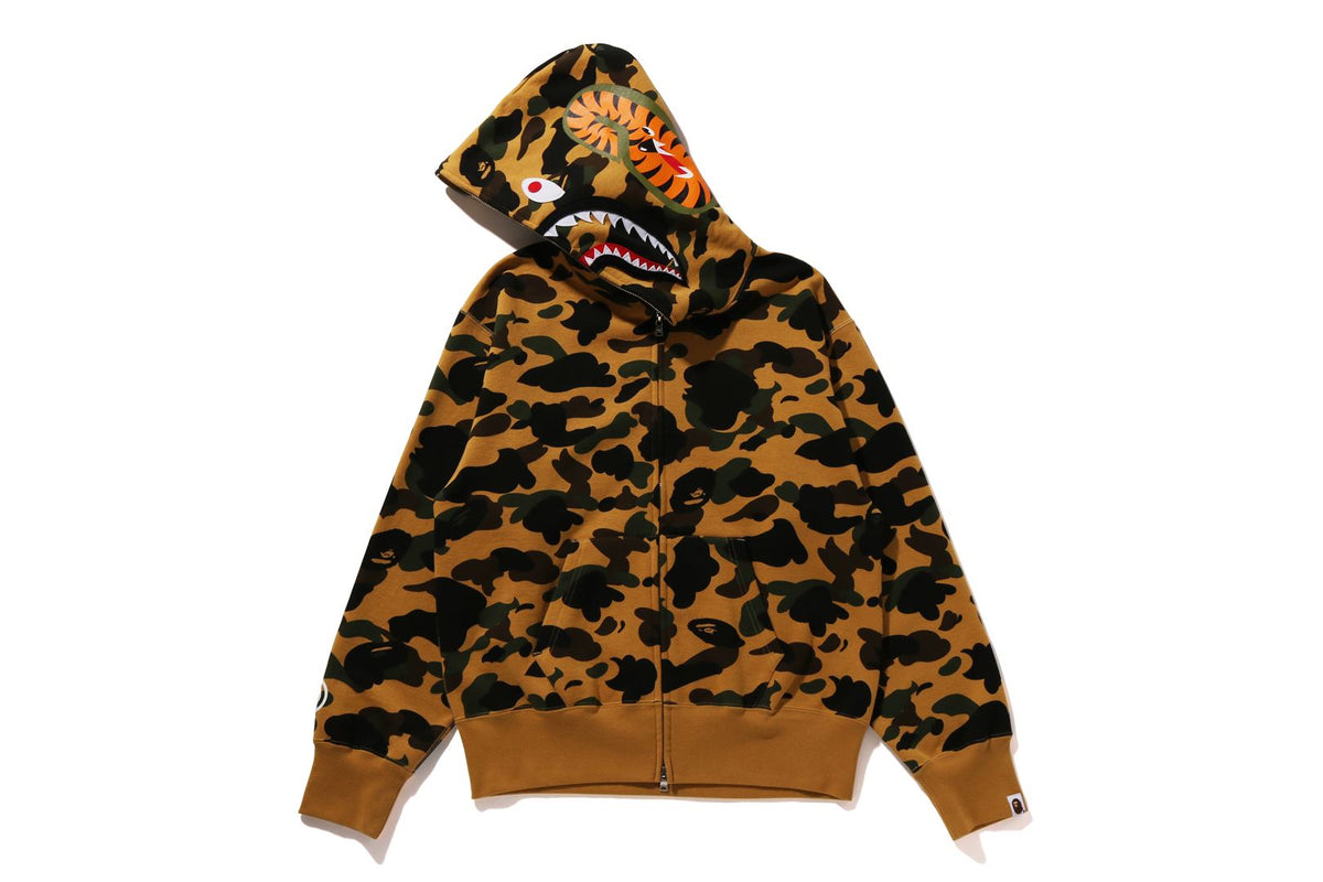 1ST CAMO SHARK FULL ZIP HOODIE | bape.com