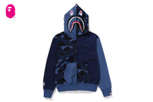 COLOR CAMO SHARK FULL ZIP HOODIE