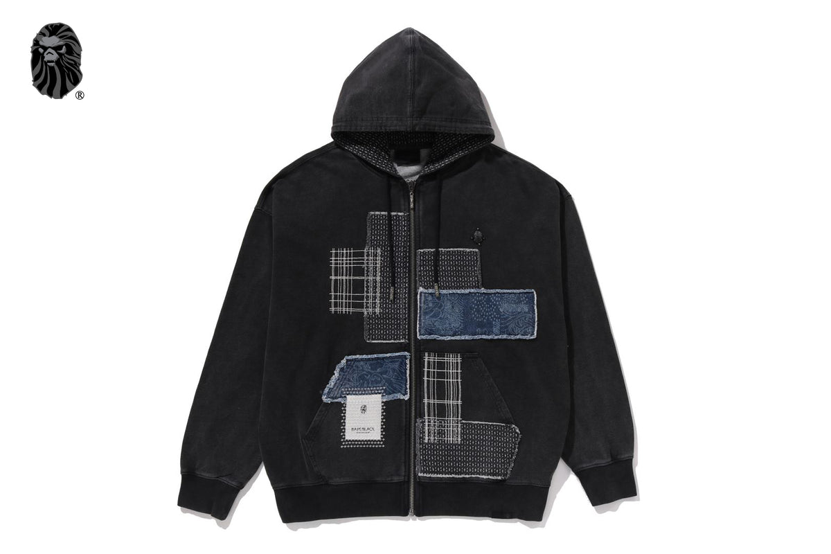 PATCHWORK ZIPPED HOODIE #1 | bape.com