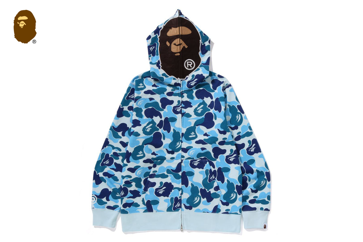 【超希少】美品 A BATHING APE カモフラ　ダッフルコート　ブルー　L A BATHING APE - A BATHING APE カモフラ ダッフルコート エイプ