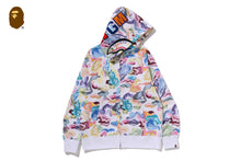 ART CAMO SHARK FULL ZIP HOODIE