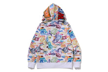 ART CAMO SHARK FULL ZIP HOODIE