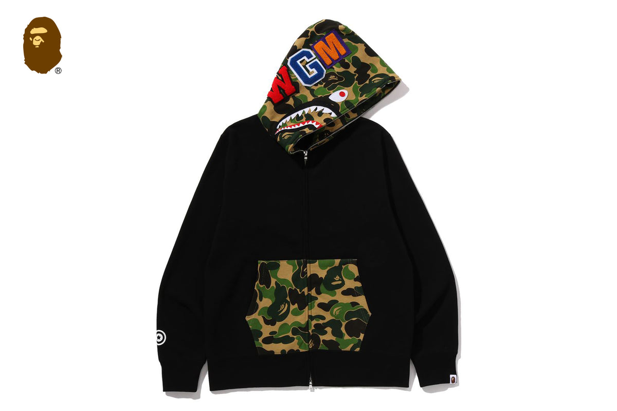 ABC CAMO SHARK FULL ZIP HOODIE | bape.com