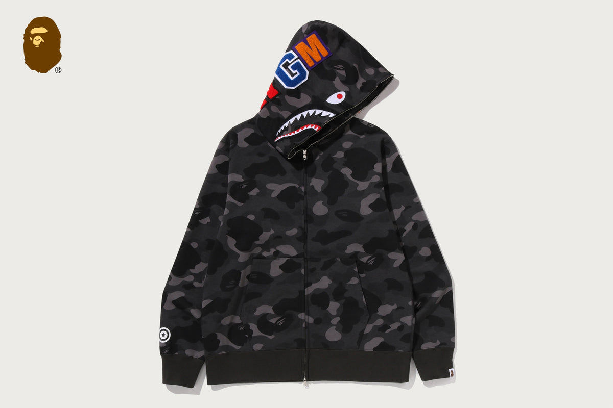COLOR CAMO SHARK FULL ZIP HOODIE | bape.com