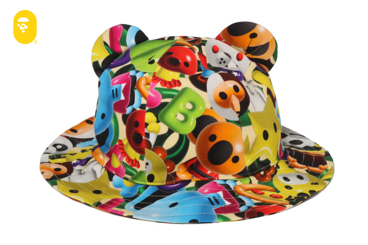 3D MILO ALL FRIENDS BEAR EAR BABY HAT | bape.com