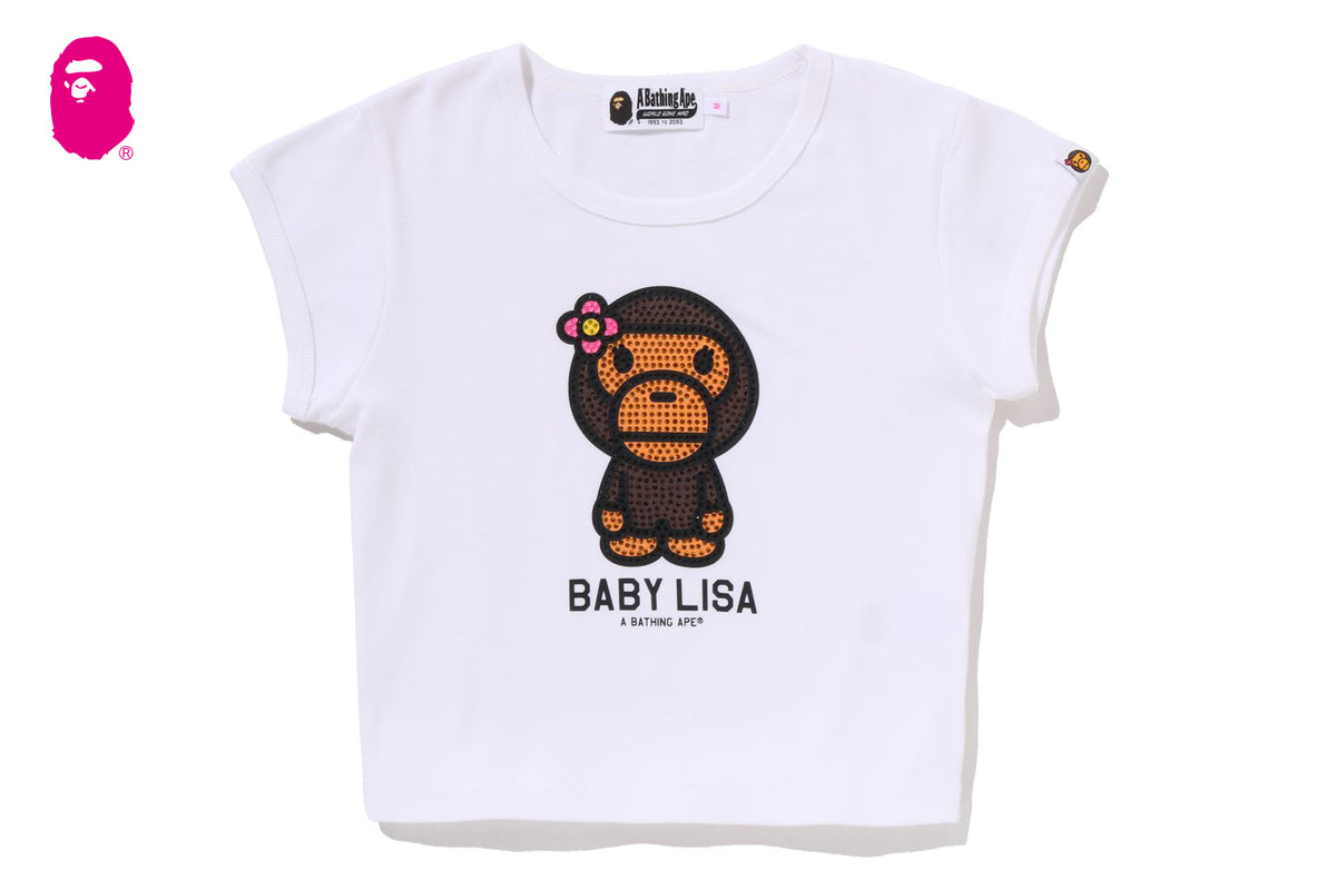 トップス BAPE BIG BABY LISA TEE XS A BATHING APE® Crystal Stone Big Baby Lisa Tee | Bape official