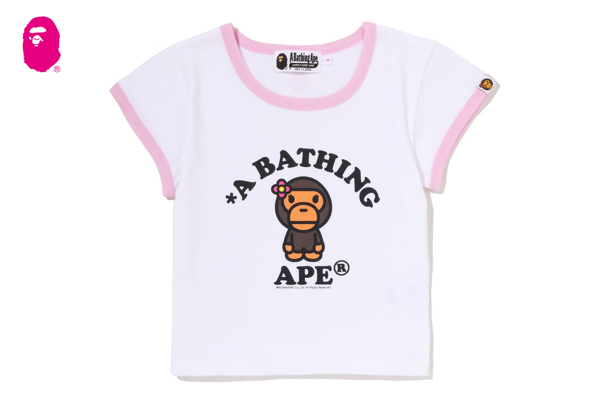 BABYL 【 子狐モッシュシュ】速乾TEE Lサイズ BABY LISA COLLEGE CROPPED TEE | bape.com